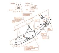 0233 - Marmitta Leovince Sito 2T Piaggio SFERA (II serie - dal 1995) LIBERTY 50