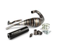 Marmitta Stage6 80 - 90cc CNC nero HM-Moto / Vent / Beta RR