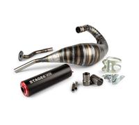 Marmitta Stage6 80-90cc CNC rosso/nero HM-Moto/Vent/Beta RR