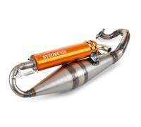 Marmitta Stage6 Pro Replica MK2 Arancione Minarelli orizzontale / Cina 2T