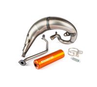 Marmitta Stage6 Streetrace montaggio alto CNC arancio Rieju MRT