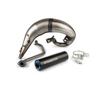 Impianto di scarico Stage6 Streetrace high mount CNC blu/nero Beta RR 2012 / HM/Vent