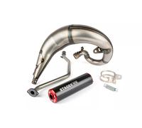 Marmitta Stage6 Streetrace montaggio alto CNC rosso / nero Rieju MRT