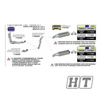 Marmitta Thunder Set carbonio, fine CARBON CAP freccia con ABE