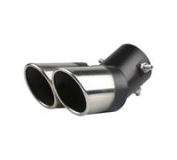 Marmitta Turbina Per Modifica Auto Fischio Scarico Generale Uno Su Due Scatola In Acciaio Inossidabile Terminale Di Scarico Silenziatore Tubo Scarico(Bevelled s)