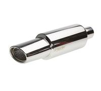 Marmitta universale inox uscita singola ovale 60mm ESR772