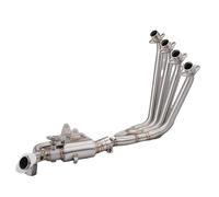 Marmitte Moto Per CBR650F CBR650 CB650F Tubo Collegamento Anteriore Scarico Moto Sistema Completo Per Escape Modifica Valvole Controllare Il Suono Adatto Silenziatore