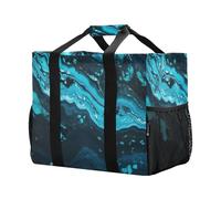 Marmo Acqua Riutilizzabili Borse della spesa Borse della spesa Cucina Viaggio Tote Bag Lavabile Beach Bag