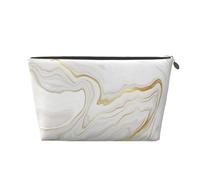 Marmo bianco, Borsa da toilette Borsa per trucco Borsa per cosmetici Borsa da toilette da viaggio portatile