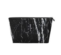 Marmo Bianco E Nero, Borsa da toilette Borsa per trucco Borsa per cosmetici Borsa da toilette da viaggio portatile