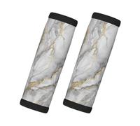 Marmo bianco Moda Marmo Granito Pietra Oro Nero Grigio, 2 pezzi di impugnature per maniglie di bagagli, coperture morbide e confortevoli per maniglie, etichetta per bagagli