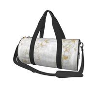 Marmo bianco oro, Borsone da viaggio di grande capacità Borsa rotonda Borsa da viaggio sportiva Borsa da viaggio Borsa da fitness