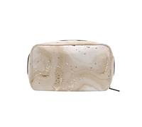 Marmo Borsa per trucco con pittura astratta Organizer portatile Borsa per cosmetici per custodia per trucco da viaggio, regali, articoli da toeletta per uso quotidiano