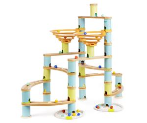 Marmo Corsa Eco-Compatibile Legno Bambù Gara Dei Bambini Pedagogico Set Gioco