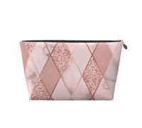 Marmo di lusso geometrico, Borsa da toilette Borsa per trucco Borsa per cosmetici Borsa da toilette da viaggio portatile