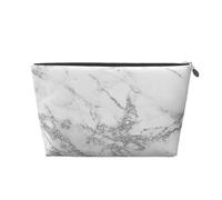 Marmo glitter argento bianco grigio elegante elegante, Borsa da toilette Borsa per trucco Borsa per cosmetici Borsa da toilette da viaggio portatile