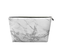 Marmo glitter argento bianco grigio elegante elegante, Borsa per il trucco Borsa per cosmetici Borsa da toilette da viaggio portatile Borsa da toilette