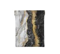 Marmo lamina d'oro bianco nero, Spremere il portafoglio superiore da donna Borsa portaoggetti Piccola portamonete Portamonete