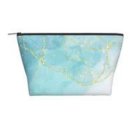 Marmo liquido blu, Borsa da toilette Borsa per trucco Borsa per cosmetici Borsa da toilette da viaggio portatile