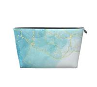 Marmo liquido blu, Borsa da toilette Borsa per trucco Borsa per cosmetici Borsa da toilette da viaggio portatile