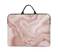 Marmo liquido con oro, Custodia per laptop da 14 pollici, borsa per notebook, custodia per laptop, valigetta con maniglia