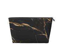 Marmo Nero Oro, Borsa da toilette Borsa per trucco Borsa per cosmetici Borsa da toilette da viaggio portatile