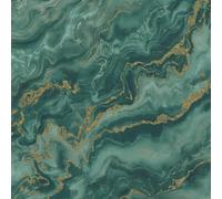 Marmo Parati Elle Decorazione Mystic Spell Vinile Verde Oro Metallico 10447-19