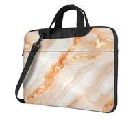 Marmo Pesca Oro Pallido Vene Laptop Bag Laptop Case 15.6 Pollice Borse Per Computer Imbottito Copertura Del Manicotto Per Le Donne Uomini