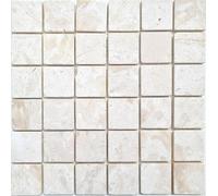Marmo Pietra Naturale Mosaico Beige Chiaro Parete Pavimentazione 40-t48w_F 10