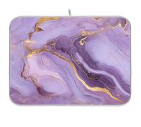 Marmo Pietra Viola Riutilizzabile Piatto Stuoia di asciugatura 18x24 Rettangolo Grande Secco Opaco Decorativo Home Decor Essentials