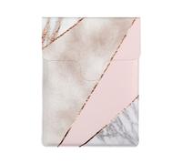 Marmo rosa misto oro unito, Custodia per laptop in pelle PU, borsa per notebook, custodia per laptop, custodia per tablet