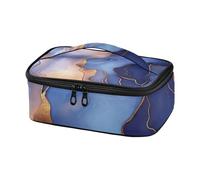 Marmo Royal Blue Peach Lunch Bag Bambini Spiaggia Cooler Bag Uomini Lunch Box per Lavoro Lunch Bag para nino