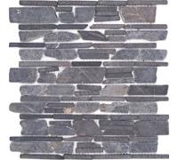 Marmo Verbundmosaik Grigio Antracite Pietra Mosaico 40-0210 10 Mosaikplatten