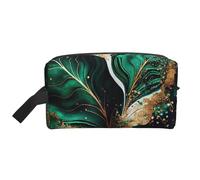 Marmo verde smeraldo, Borsa per il trucco Borsa per cosmetici Borsa da viaggio portatile da viaggio Borsa per trucco Organizer