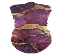 Marmo Viola Borgogna Caldo/Freddo Antivento Fascia scaldacollo Ghette Elastico Polsino Maschera riutilizzabile per Kayak Escursionismo Halloween Decor pa?os para la cabeza