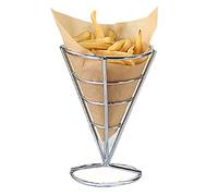 MARMODAY 1 PZ Mini Cestini Chip In Acciaio Inox Cesti Friggere Filetto Cesti Friggere Francese Cottura Tapas Cibo Presentazione Argento