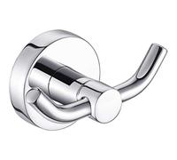 MARMOLUX ACC - Ganci da bagno cromati per asciugamani | Design con gancio per asciugamani doppio Ideale per appendere asciugamani, accappatoi e cappotti