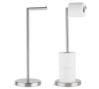 Marmolux Acc - Portarotolo da terra in acciaio spazzolato | Stoccaggio per 4 rotoli di carta igienica | Portarotolo da bagno in acciaio inox SUS 304-1 pezzo