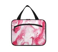 Marmorizzato Texture San Valentino Hanging Borse per Viaggiare con gancio, Designer Borse Unisex per gli Uomini per le Donne Must Haves Zaino kit de para Mujer L