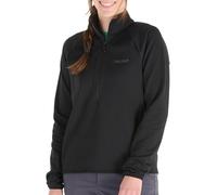 Marmot Donna Leconte Fleece 1/2 Zip, Calda Giacca in Pile, 1/2 Zip, Traspirante, Resistente al Vento, Impacchettabile, per l'Escursionismo e la Stratificazione sugli Sci, Black, XS