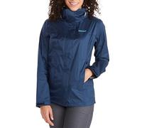 Marmot Donna Precip Eco Jacket, Giacca Impermeabile, Giacca da Pioggia Leggera con Cappuccio, Impermeabile Antivento, Giacca a Vento Traspirante, per la Corsa e Le Escursioni, Arctic Navy, S