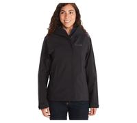 Marmot Donna Precip Eco Pro Jacket, Giacca Impermeabile, Giacca da Pioggia Leggera con Cappuccio, Impermeabile Antivento, Giacca a Vento Traspirante, per la Corsa e l'Escursionismo, Black, L