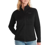 Marmot Donna Wm's Drop Line Jacket, Calda giacca in pile, giacca outdoor con zip integrale, scaldacorpo traspirante e resistente al vento, Black, L