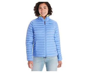 Marmot Donna Wm's Echo Featherless Jacket, Giacca da escursioni isolata, leggero capotto funzionale idrorepellente, parka imbottita, giacca outdoor antivento, Getaway Blue, L