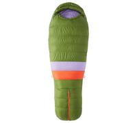 Marmot Donna Women's Angel Fire Long, Sacco a pelo a mummia per adulti, imbottitura in piuma d'oca 650, extra lungo, leggero e caldo, 183 cm, adatto fino a -28 °C, Foliage/Paisley Purple, 183 cm