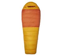 Marmot Lost Coast 5 Long, Sacco a pelo a mummia per adulti, imbottitura in piuma d'oca 600+, leggero e caldo, impacchettabile, 198 cm, adatto fino a -40 °C, Golden Sun/Tangelo, 198 cm