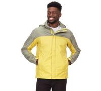 Marmot Precip Eco Jacket Lightweight Hooded Rain Jacket Uomo, Multicolore (Limelight/Vetiver), XL