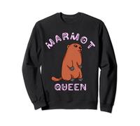Marmot Queen - Marmotta con maiale a terra Felpa