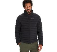 Marmot Uomo Echo Featherless Jacket, Calda giacca,cappotto invernale isolato,parka trapuntato resistente all’acqua,giacca outdoor leggera e ripiegabile,antivento, Black, S
