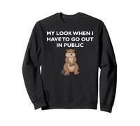 Marmotta Triste Quando Devo Uscire in pubblico introverso Felpa